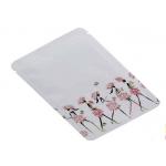 Custom Printed Three Side Sealed White Color Sample Plastic Packaging Bag For Face Mask for sale