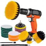18Pcs Electric Drill Brush Set Kits 302g For Cleaning Tile for sale