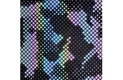 China Colorful Irregular Block Camouflage 50D Mechanical Bullet Fabric supplier