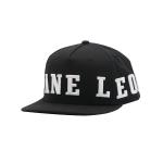 High Durability Black Flat Visor Snapback Hat With Embroidered Logo for sale