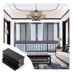 3.0mm Powder Coated Aluminum Alloy Profiles For Horizontal Sliding Windows And Doors Frame for sale