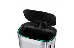 China Automatic Rectangle Touchless Smart Trash Can ，SS Smart Sensor Garbage Bin supplier