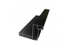 China 1.5mm Black Aluminium Extrusion Profiles Aluminium Sliding Window Frames supplier