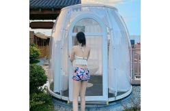 China Fast Build Outdoor Dining Bubble Tent With PC Transparent Board supplier