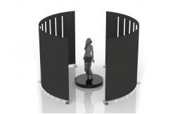 China Portable Led Backdrop Screen Tradeshow Exhibition 360 Photo Booth Backdrop supplier
