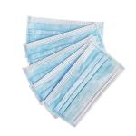 100% Melt - Down Nonwoven 3 Ply Disposable Face Mask Adjustbale Nose Clip for sale