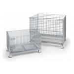 Custom Color Stackable Wire Mesh Container For Warehouse Storage for sale