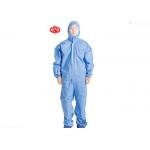 70gsm Non Irritating Hooded Disposable Safety Coveralls,Disposable anti static coveralls for sale