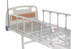 China 2150mm 750mm Multi Function Manual Hospital Beds 3 Cranks Patient Room supplier