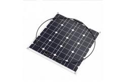 China Small Powerful 12v 50w Solar Panel Semi Flexible Monocrystalline Solar Panel supplier