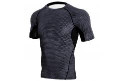China Men Custom Rash Guard Easy Cleaning Unique Design Logo Imprintable supplier