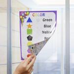 Reusable Transparent PVC Wall Document Holder A4 Horizontal Vertical
