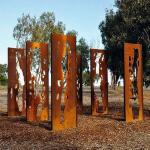 Artistic Durable Modern Perforated Corten Steel Sheets Laser Cut for sale