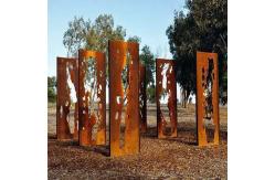 China Artistic Durable Modern Perforated Corten Steel Sheets Laser Cut supplier