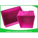 Mini Load Euro Containers With Lids , Standard Plastic Stacking Boxes PP Materials for sale