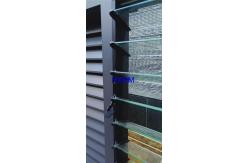 China AS2047 Standard Glass Louver Aluminum Casement Windows With Fixed Security Screen supplier
