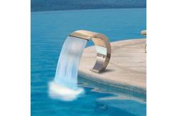 China Artificial Stainless Steel Swim SPA Pool Equipment Cascade Waterfall supplier