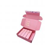 pink plain Custom Printed Shipping Boxes 12x12x6 Recyclable