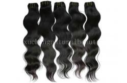 China 6A+ Remy Virgin Human Hair Extensions Natural Black Body Wave supplier