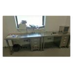 General L3000mm Stainless Steel Casework Stainless Steel Lab Furniture Surface Passivation 1.2mm Bench Top for sale