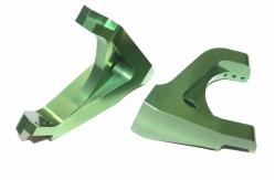 China High Precision Aluminum Machined Parts With Green Blue Yellow Colour Anodize supplier