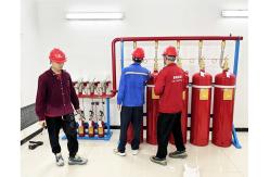 China Pipe Line FM200 Fire Extinguishing System Gas Fire Extinguisher with supplier