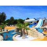 ODM Outdoor Water Playground Swimming Pool Equipment Fiberglass Slide For Kids for sale