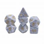 Golden font gold spots ore ore resin character playing board game dice set dnd dice for sale