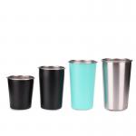 16oz Single Wall Stainless Steel Water Bottle Drinkware Coffee Mug Beer Cups for sale