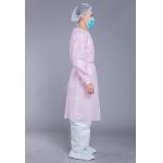 SMS Surgical 35GSM PP PE Pink Disposable Isolation Gown for sale