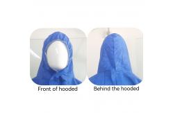 China S-5XL Initial Payment Isolation Overall Waterproof Hazmat PPE Kit Hooded SMS Coverall supplier