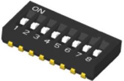 China 1.27mm J Lead Half Pitch Dual Inline Package DIP Switch supplier