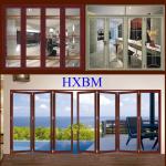 Water Resistant Aluminium Doors With Wooden Finish With Wide Openings for sale