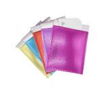 Glamour A4 Metallic Bubble Mailers Pantone LDPE Colored Bubble Wrap Mailers for sale