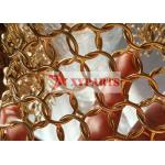 1.2*10mm Copper Chainmail Mesh Metal Ring Curtain for sale