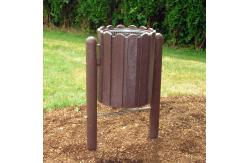 China Outdoor Trash Can Garbage Recycle Bin Metal Trash Recycling Trash Can supplier