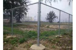 China 6FT Chain Link Fence Fabric , Diamond Mesh Fencing Low Carbon Iron Wire supplier
