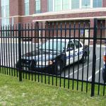 Garden Used Wrought Iron Fence Powder Coated Spear Top Steel for sale
