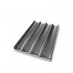RK Bakeware China Foodservice NSF 800X600 Durashield Coating Channel Baguette Tray for sale