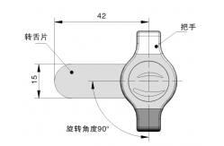 China Wing Knob Keyless High Security Cam Lock OEM For Fire Cabinet supplier