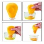 Silicone Rubber Egg Yolk Separator,Custom Food Grade Silicone Egg Yolk Filter Separator Kitchen Egg Tools for sale