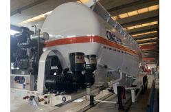 China High-strength Cement Bulk Powder Trailer Maximum Load Capacity 3 Axle Cement Trailer supplier