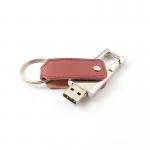 Customizable Logo Print / Embossing Leather Memory Stick With 10mb/S Writing Speed for sale