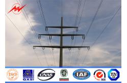China Tapered Two Section Steel Electrical Utility Poles ASTM A123 Galvanization Standard supplier