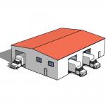 Bolt Connection Peb Structure Industrial Warehouse Steel Structure With Galvanizing for sale