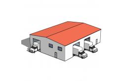 China Bolt Connection Peb Structure Industrial Warehouse Steel Structure With Galvanizing supplier