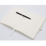Pure White Custom Journal Notebook Foil Stamping Hard Cover With Pen Loop