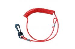 China Jet Ski Boat Safety Kill Switch Lanyard Outboard Leash With Plastic Hook supplier
