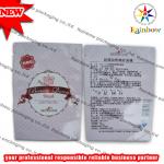 Mylar Heat Sealed Comestic Packaging Bag With Tear Notch for sale