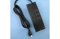 China Flush Mounted Tabletop Power Outlet With Dual USB Ports supplier